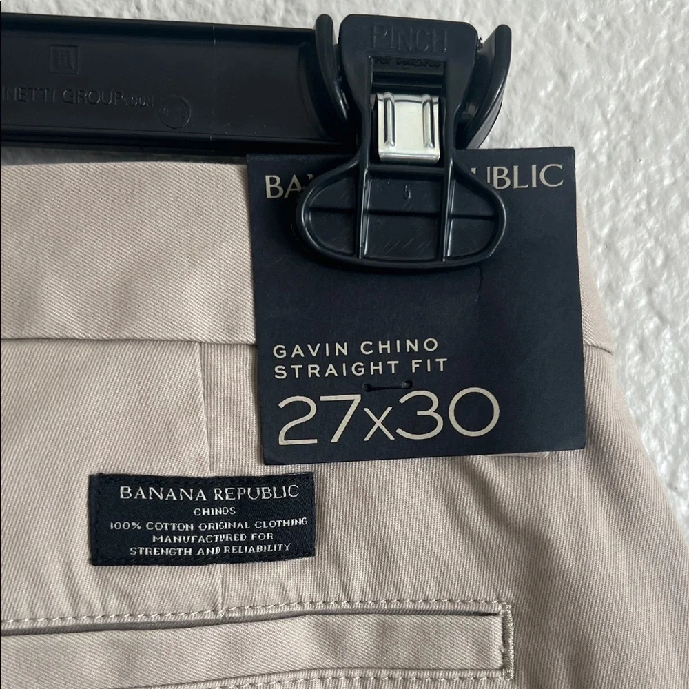 NWT Banana Republic Gavin Beige Chinos 27x30. Was $59